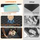 thumbnail image 2 of Backseat Extender for Dogs - Hard Bottom Dog Car Seat Cover for Back Seat, Dog Hammock for Car and SUV, Pet Rear Seat Protector Dogs Travel Bed with Mesh Window & Side Flaps, 2 of 3