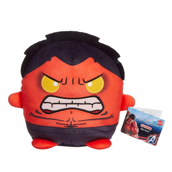Marvel Cuutopia Red Hulk Plush Toy, 10-inch Collectible Soft Doll, Captain America: Brave New World