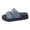Blue, variant on Fiaer Women's Buckle Denim Platform Slippers Open Toe Slide Mules Sandals Summer Fashion Walking Shoes White 9