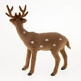 thumbnail image 7 of Miniature Lifelike Deer Doll Kids Children Toy Gift Xmas Ornament Home Decor Standing Dark Brown style 3, 7 of 7