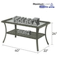 thumbnail image 5 of POCASSY Rectangular 40" L x 22" W Outdoor Coffee Table, 5 of 7