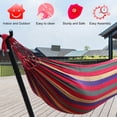 thumbnail image 2 of YRLLENSDAN Hammock with Stand Included, Double Hammock Hammock Stand Heavy Duty Portable Hammock Stand with Carrying Bag for Indoor Outdoor, Red, 2 of 7