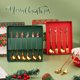 thumbnail image 1 of Juego de cucharas de acero inoxidable para regalo de Navidad, lindo colgante, cuchara de postre, cuchara de café, tenedor de fruta, cuchara, caja de regalo, 1 of 5