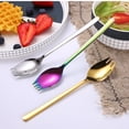 thumbnail image 4 of Visland 2 in 1 Multifunction Spork Spoon Fork Noodle Fruit Salad Kitchen Restaurant Tool, 4 of 7