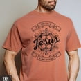 thumbnail image 2 of When I Call On Jesus, All Things Are Possible - Religious Round Neck T-Shirt, Steering Wheel Design Symbolizing Faith & Hope, 2 of 7