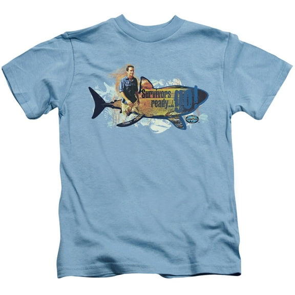 Survivor Ready Go Youth 18/1 T-Shirt Carolina Blue