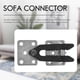 thumbnail image 2 of 2 Pcs Sofa Couch Sectional Furniture Connector Joint Snap Style, 2 of 5