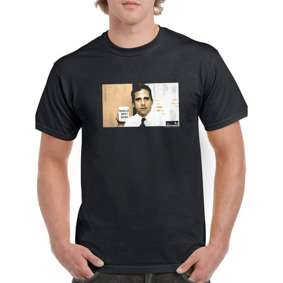 Michael Scott With A Mug T-Shirt Men The Office, Male Small