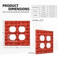 thumbnail image 3 of Orange Fabric Light Switch Cover Decorative Switch Plates and Outlet Covers Wall Plate for Electrical Kitchen Home Office Art Decor Mid-size, 3 of 4