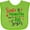 Apple Green, variant on Inktastic Santa is Promoting Me to Big Sister Girls Baby Bib