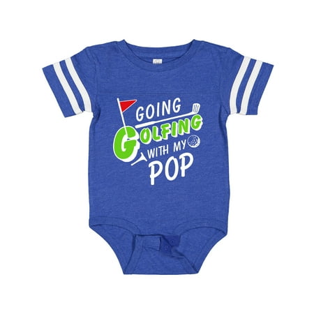 

Inktastic Going Golfing with My Pop- Kids Golf Gift Baby Boy or Baby Girl Bodysuit