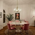 thumbnail image 3 of Kichler Kimrose 27" Wide Six Light Modern Brass Finish Chandelier, 3 of 7