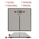 thumbnail image 4 of Báscula de baño moderna Detecto D133 Deluxe de acero inoxidable, pantalla LCD digital, capacidad de 400 lb, 4 of 5