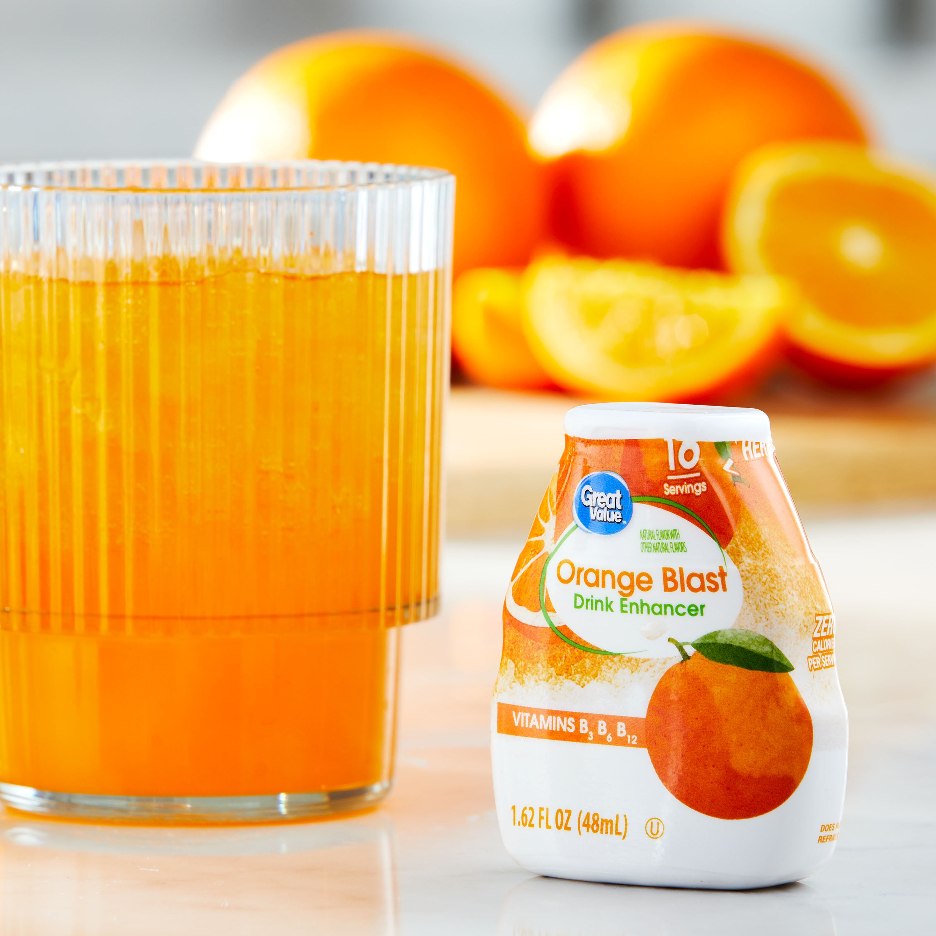 Great Value Orange Blast Drink Enhancer, 1.62 fl oz
