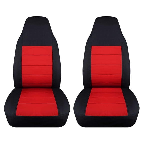 Designcovers Fits 1982-1992 Chevy Camaro Cotton Front Seat Covers:Black