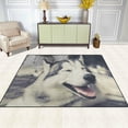 thumbnail image 3 of SKYSONIC Lightweight Carpet Mats Area Soft Rugs Floor Mat Rug Home Decoration for Kids Room Living Room 63 x 48 inches Smiling Husky, 3 of 6