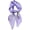 C001-purple, variant on 27.5"x27.5" Satin Square Scarves for Women - Assorted Printed Silk Feeling Bandana & Neck Scarf Set
