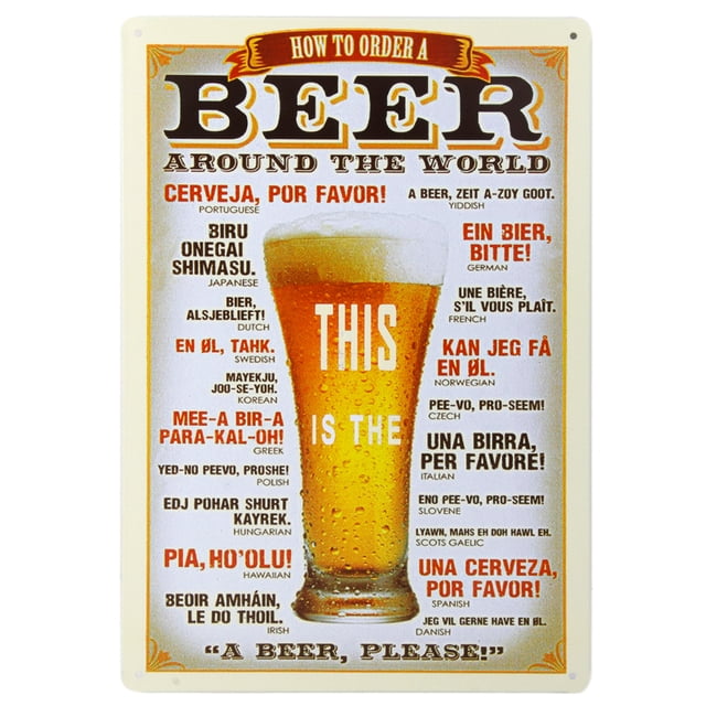 20x30cm Placa Chapa Cartel Póster de Pared Metal Arte Decoración para Bar de Cerveza Cafetería # 4 9 Sunnimix Placa de cartel de chapa