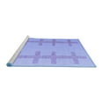 thumbnail image 2 of Ahgly Company Machine Washable Indoor Rectangle Solid Blue Modern Area Rugs, 8' x 12', 2 of 4