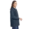 thumbnail image 3 of Woman Within Plus Size Long Stretch Denim Jacket Oversized Jean Jacket, 3 of 6