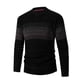 thumbnail image 2 of Playera Elvqul para Hombre Casual Liso Algodón Negro Cuello Redondo Manga Larga, 2 of 6