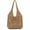 Khaki, variant on Large Straw Beach Bag for Women Handmade Woven Raffia Tote Hobo Summer Shoulder Bag Vacation Handbag