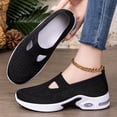 thumbnail image 2 of IEMIEMIEM Orthopedic Dress Shoes for Women Arch Support Running Shoes Wide Width Slip on Non Slip Hiking Shoes Knitted Mesh Stretch Soft 2026 New Orthopedic Shoes Black 7.5 Wide, 2 of 6
