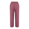 thumbnail image 5 of EDFBUYKRS Female Women Pants Casual Plus Size Sweatpants for Women Tall Womens Casual Soild Color Loose Elastic Waist Drawstring Button Casual Pants Casual Pants Xl, 5 of 5