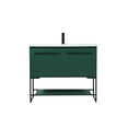 thumbnail image 3 of 40 inch single bathroom vanity in green, 3 of 8
