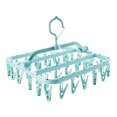 thumbnail image 4 of Tendedero plegable de 32 clips, colgador ahorrador de espacio, clips desmontables, a prueba , secador de ropa portátil, colgador para Azul Soledad Perchas de Clip Plegables, 4 of 6