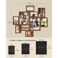 SONGMICS Collage Photo Frames, 10 Multi Picture Frames for Wall, Two ...