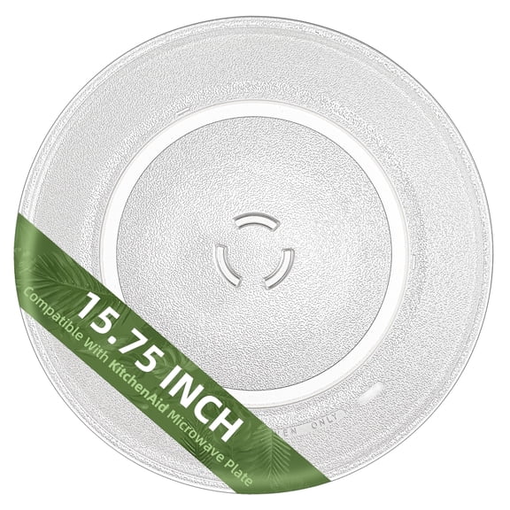 Gemroom 15.75 in Big-Coupler Microwave Glass Plate for KitchenAid Microwave Compatible With Big-Coupler 15 3/4" KitchenAid Microwave Turntable Plate replace part # W10832238 W11340343 W11373838