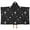 Black White Moon, variant on Black White Moon Eye Star Geometry Pattern Hooded Bath Towel,50"x30" for Ages 3 To 12 Kids, Quick Dry Lightweight Soft Microfiber Hood Beach Towel Cover Up for Kids