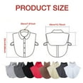thumbnail image 4 of Women's Mock Neck Detachable Collars 6 Pack Stretchable False Collar Accessories for Sweaters and Blouses in Solid Colors and Stripes, 4 of 4