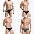 thumbnail image 4 of Falari Men's 4-Pack Bamboo Rayon Ultra Soft Lightweight Breathable Briefs, 4 of 6