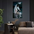 thumbnail image 2 of Christian Wall Art Jesus God Canvas Art Helper Of The Helpless Painting For Livingroom Decor Office Bedroom Decoration, 2 of 7