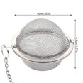 thumbnail image 3 of facefd Stainless Steel Mesh Tea Ball with Chain Tea Infuser Strainers Interval Diffuser for Drain Rinse Coffee Rice, S, 3 of 6