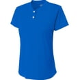 thumbnail image 2 of A4 Tek 2-Button Henley For Teen Female in Royal | NG3143, 2 of 2