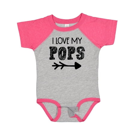 

Inktastic I Love My Pops with Arrow Gift Baby Boy or Baby Girl Bodysuit