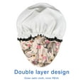 thumbnail image 4 of Shower Caps,German Shepherd Dog and Flower Waterproof Shower Cap for Women 4 Pieces,Double Reusable Hair Cover for Shower PEVA Elastic Stretch Hem, 4 of 7