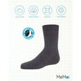 thumbnail image 6 of MeMoi Boys' Basket Weave Mercerized Cotton Crew Socks - Boys - Male, 10, Gray, 6 of 7