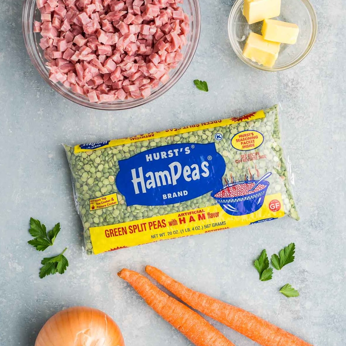 Hurst's Ham Peas Green Split Peas with Ham Flavor, 20 oz