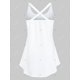 thumbnail image 2 of Más el tamaño de la impresión del cráneo del entrecruzamiento Tank Top Rosegal  Camisetas sin mangas de talla grande, 2 of 5