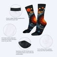 thumbnail image 3 of Four Seasons Universal Socks (2 Pairs) - Cosmic Spiral Design Colorful Galaxy Pattern Unisex Trendy Mixed Color Socks for Comfort and Style, 3 of 5