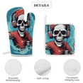thumbnail image 4 of Dancing Cute Skull Man Oven And Pot Holders Sets, Heat Resistant Pads Kitchen Decor for Cooking Baking BBQ Grilling, Christmas Kitchen Gifts, 4 of 6