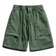 thumbnail image 1 of pstuiky Pantalones cortos para hombre, Pantalones cortos deportivos de verano para hombre, holgados, con múltiples bolsillos y corte holgado. Pantalones cortos cargo, 1 of 2