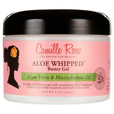 Camille Rose  Aloe Whipped Butter Nourish & Condition Hair Styling Gel with Macadamia Seed Oil & Almond Extract, 12oz