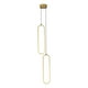 thumbnail image 3 of Lámpara colgante LED de techo dorada con diseño minimalista y moderna Blanco Cálido Neutro, 3 of 9