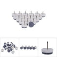 thumbnail image 6 of Viccilley Almohadilla de Fieltro para Piso - 20 Unids/Set 20mm Fieltro de Piso para Muebles Almohadilla para uñas Silla Protector de Fieltro para Patas de Mesa(Blanco), 6 of 6
