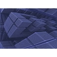 thumbnail image 1 of Ahgly Company Machine Washable Indoor Rectangle Transitional Royal Blue Area Rugs, 2' x 5', 1 of 7